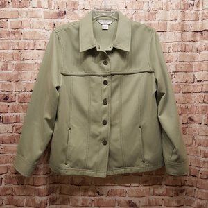 Allison Daley Jacket Petite Green Size 12P